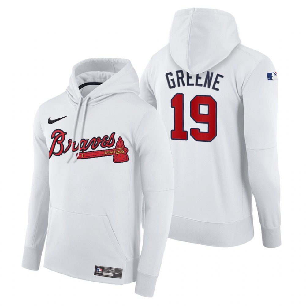 Men Atlanta Braves #19 Greene white home hoodie 2021 MLB Nike Jerseys->atlanta braves->MLB Jersey
